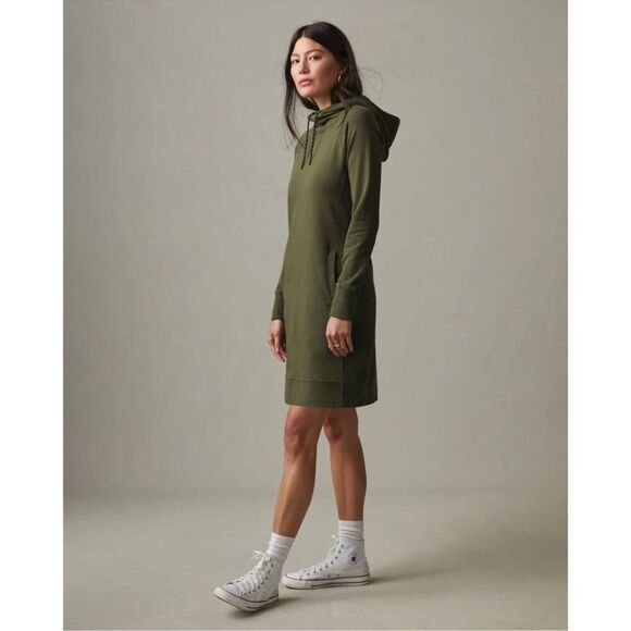 American Giant Dresses & Skirts - American Giant Hoodie Dress Green Size Extra Small